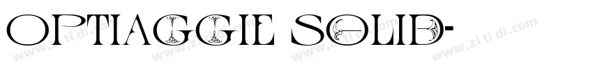 OPTIAggie Solid字体转换